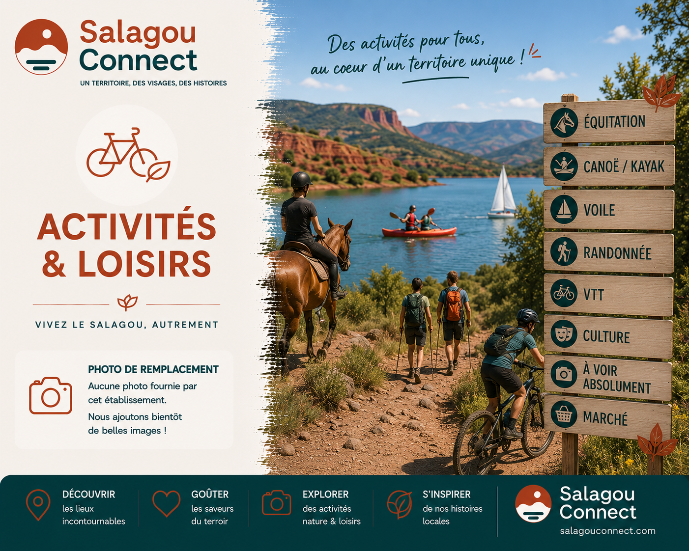 Cycliste sur les chemins du Salagou