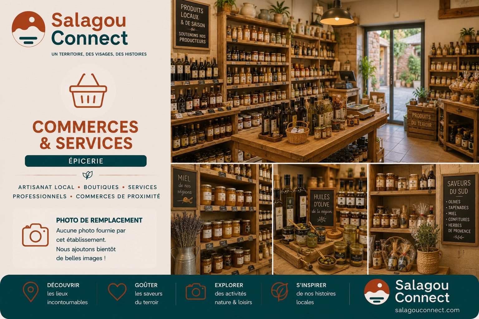 Épicerie locale et produits du quotidien autour du Salagou