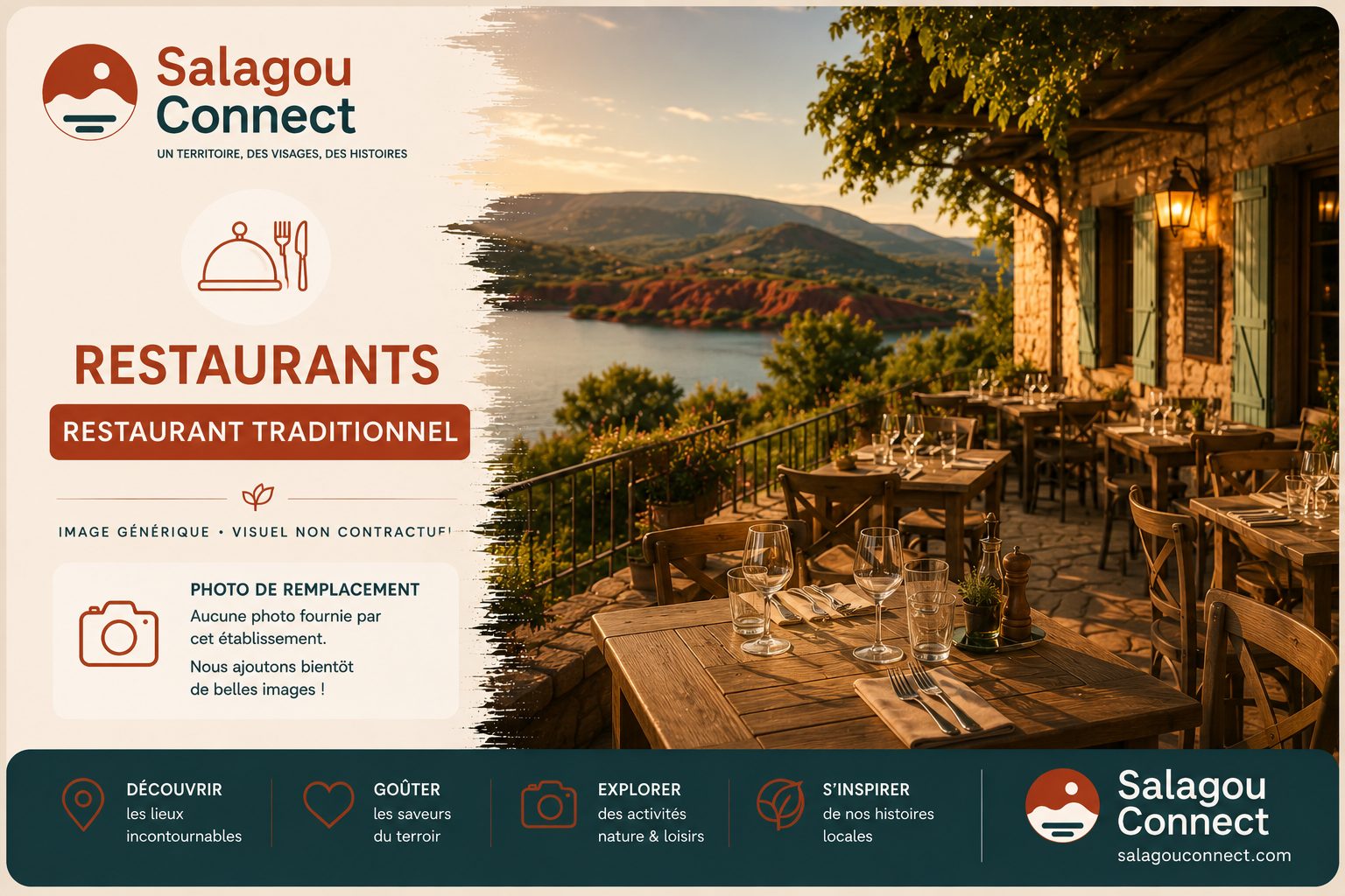 Cuisine traditionnelle servie dans un restaurant local