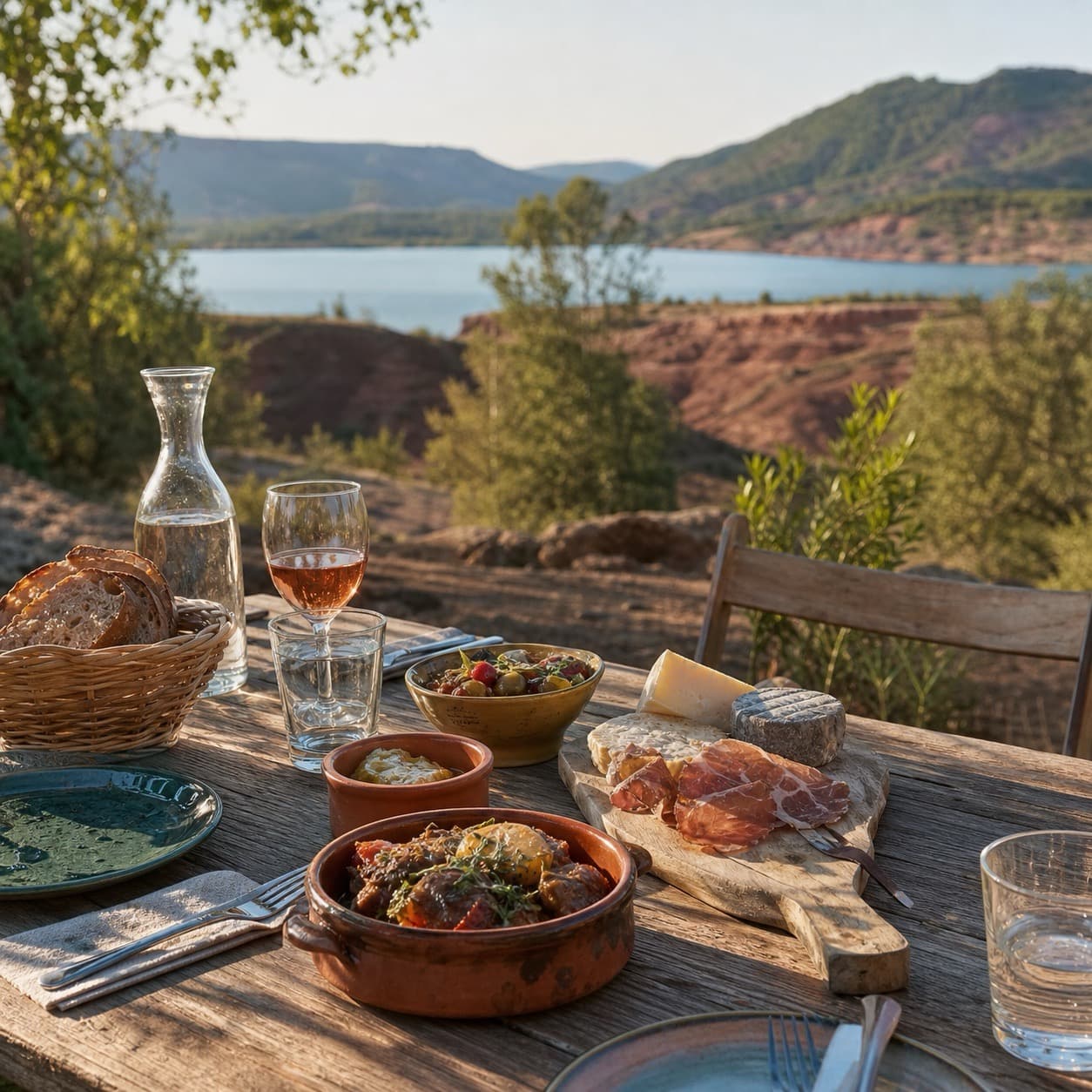 Restaurants autour du lac du Salagou