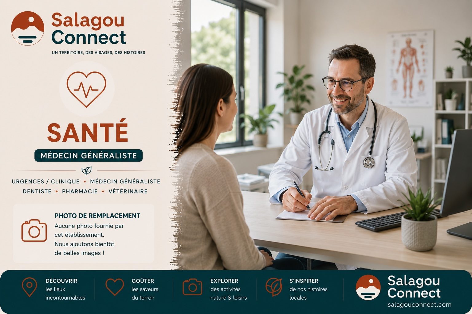Médecin généraliste recevant une patiente en consultation